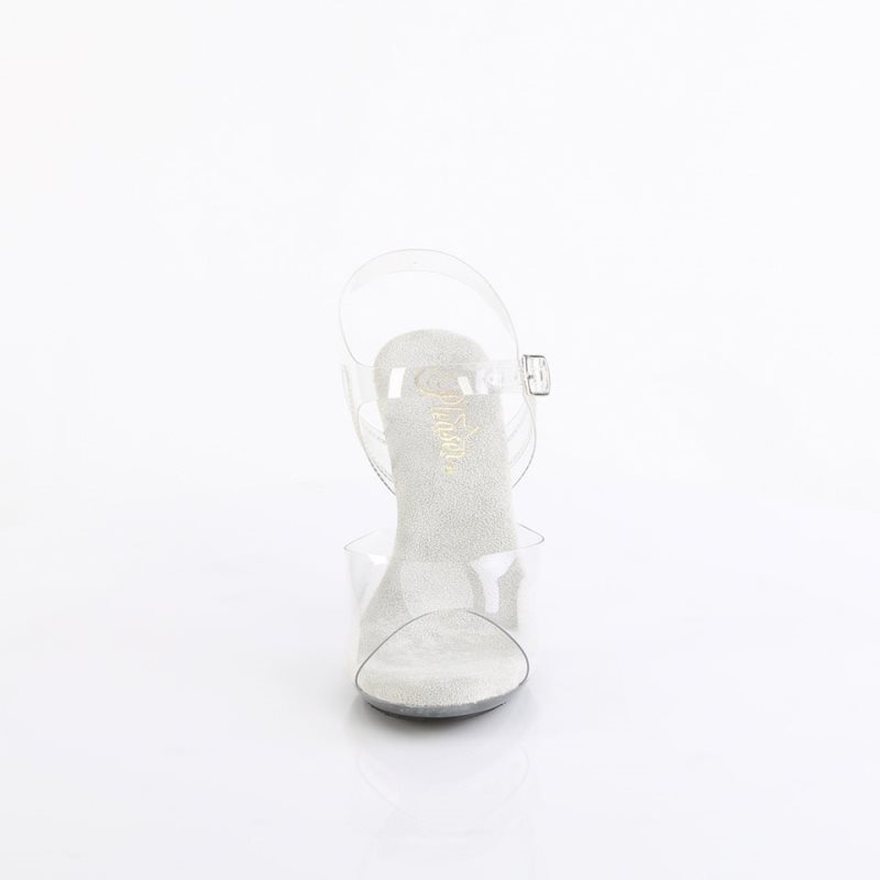 Talons Pleaser Cupid-408 Femme Clear | PARIS FRBOPEID