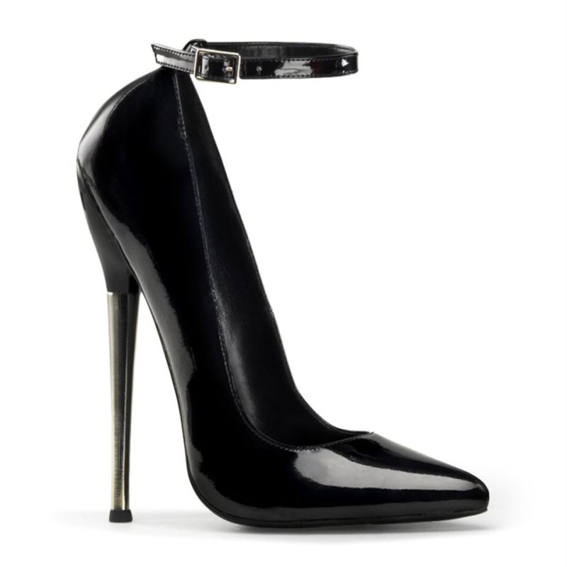 Talons Pleaser Dagger-12 Femme Noir | PARIS FRVPHZNM