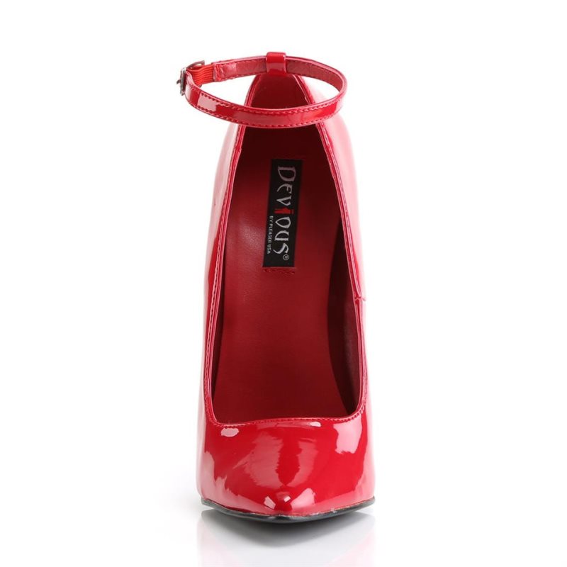 Talons Pleaser Dagger-12 Femme Rouge | FRANCE FRQCFNZE