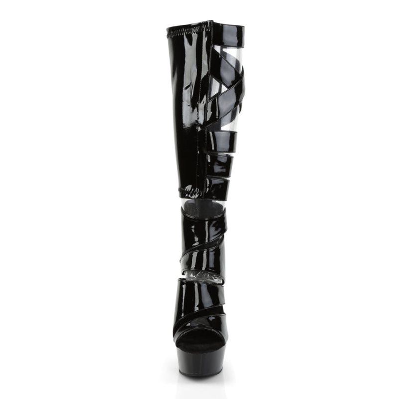 Talons Pleaser Delight-600-49 Femme Noir | FRANCE FRUXYCLG