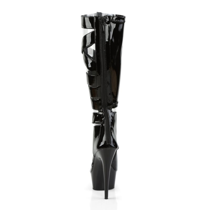 Talons Pleaser Delight-600-49 Femme Noir | FRANCE FRUXYCLG