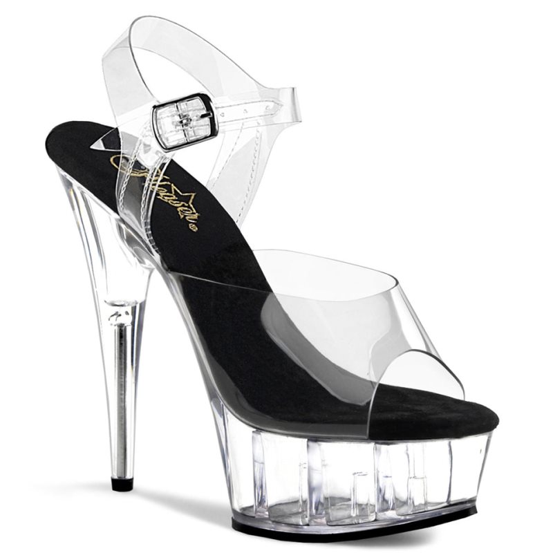 Talons Pleaser Delight-608 Femme Noir | PARIS FRGWQYPS