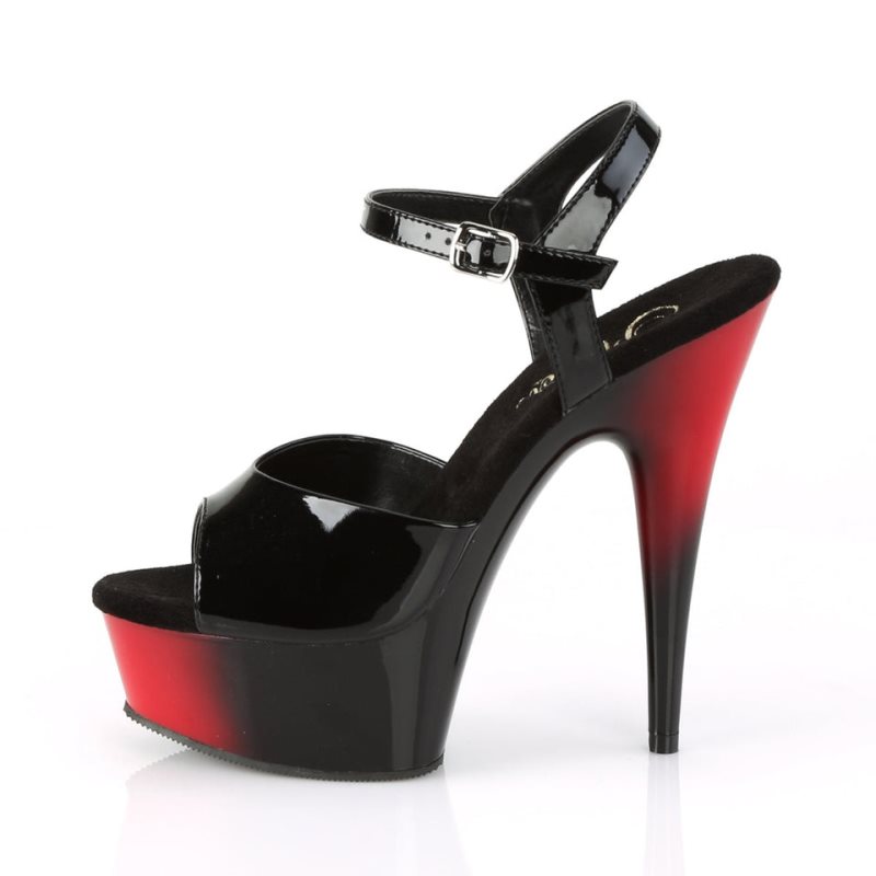 Talons Pleaser Delight-609BR Femme Noir | FRANCE FRTXLWJM