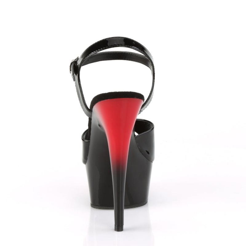 Talons Pleaser Delight-609BR Femme Noir | FRANCE FRTXLWJM