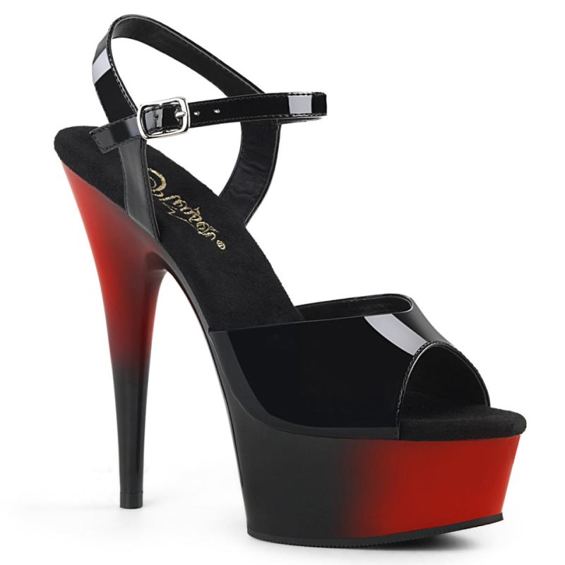 Talons Pleaser Delight-609BR Femme Noir | FRANCE FRTXLWJM