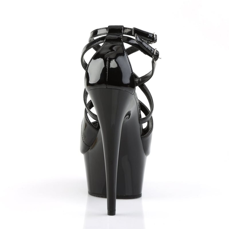 Talons Pleaser Delight-612 Femme Noir | PARIS FRFDXWNJ