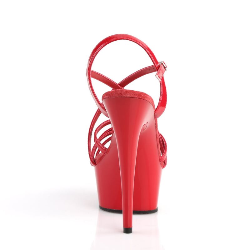 Talons Pleaser Delight-613 Femme Rouge | PARIS FRLMPVDO