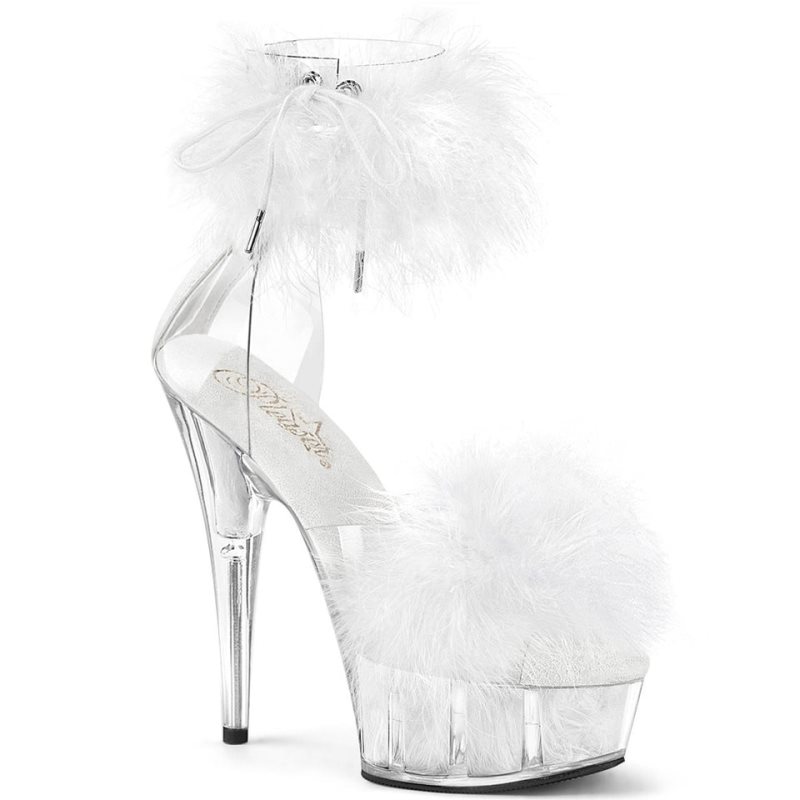 Talons Pleaser Delight-624F Femme Blanche | PARIS FRVSJMED