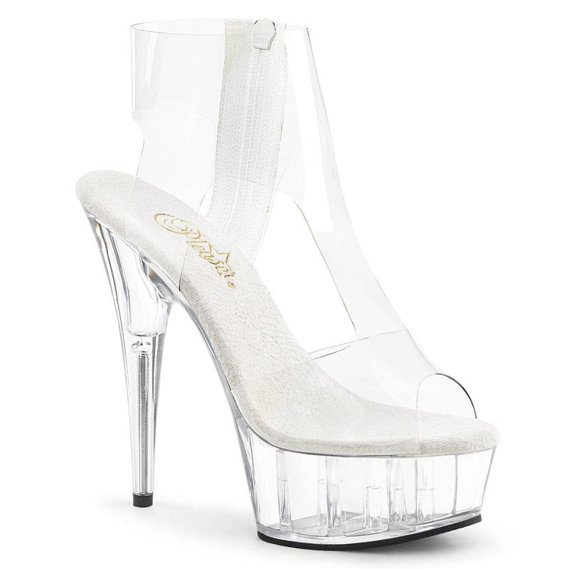 Talons Pleaser Delight-633 Femme Clear | PARIS FRFCIUQZ