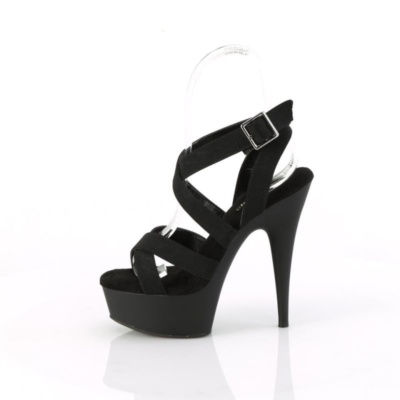 Talons Pleaser Delight-638 Femme Noir | PARIS FRCKNXVR