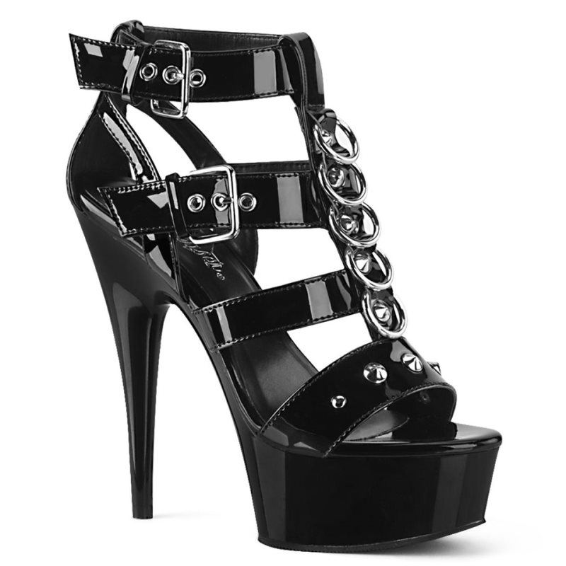 Talons Pleaser Delight-658 Femme Noir | PARIS FREZXNMW