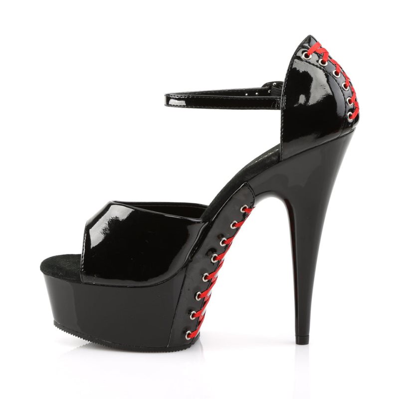 Talons Pleaser Delight-660FH Femme Noir | PARIS FRUTRCIY