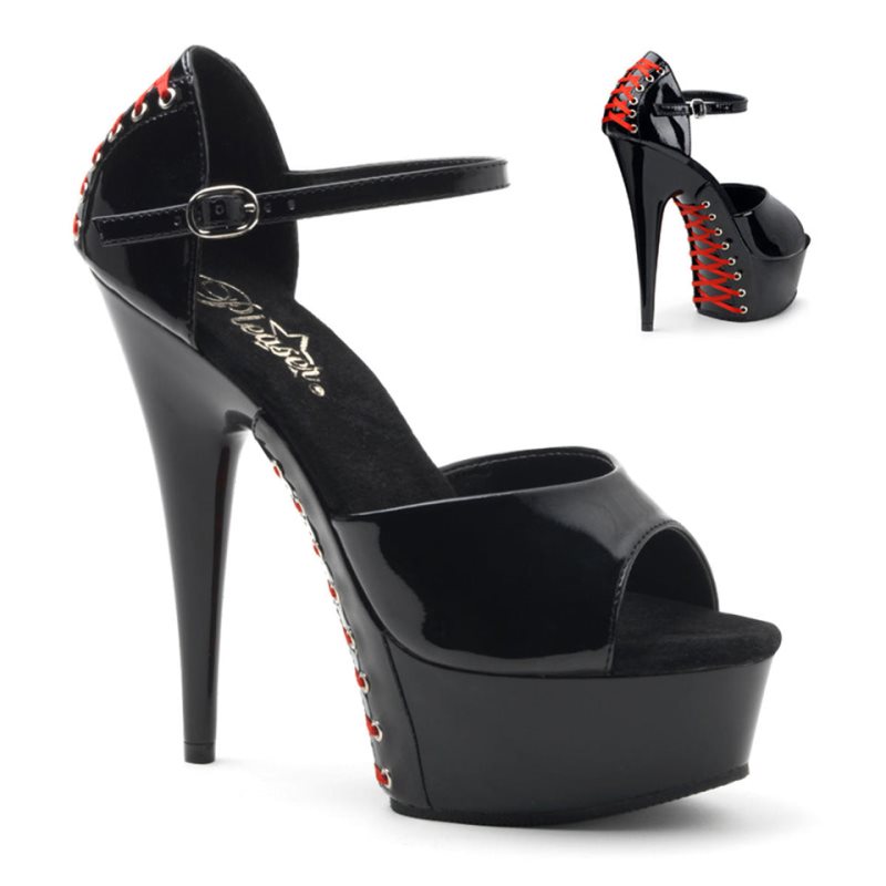 Talons Pleaser Delight-660FH Femme Noir | PARIS FRUTRCIY