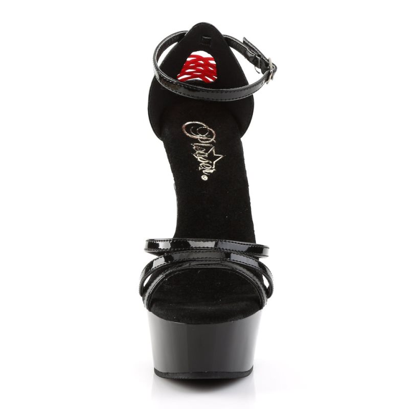 Talons Pleaser Delight-662 Femme Noir | FRANCE FRFTJIHE