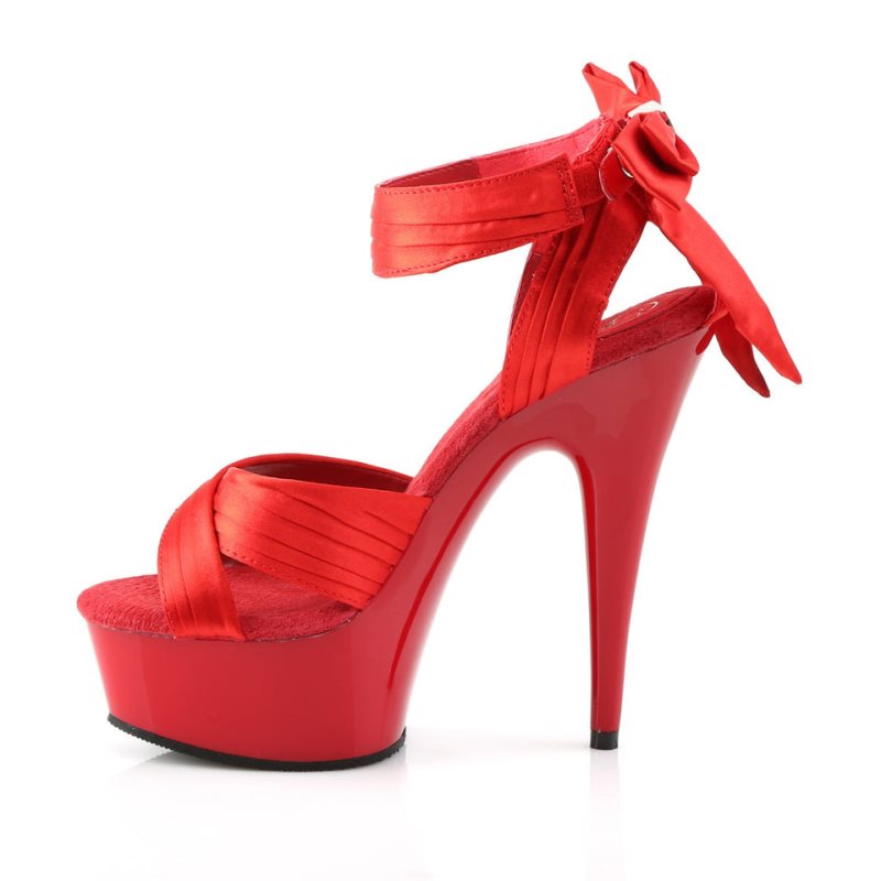 Talons Pleaser Delight-668 Femme Rouge | PARIS FRQBMTXZ