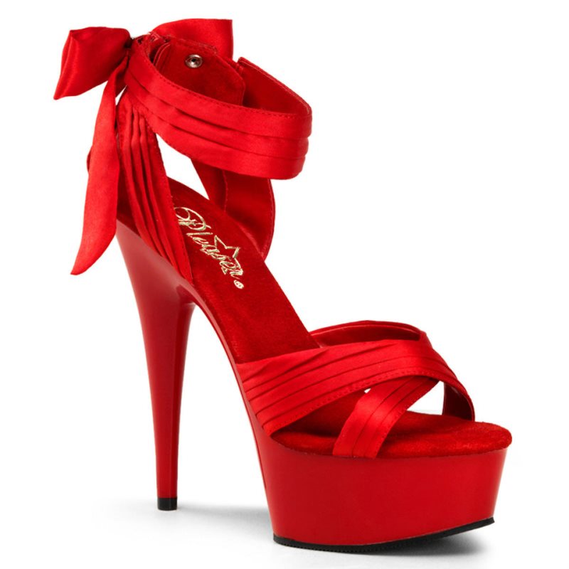 Talons Pleaser Delight-668 Femme Rouge | PARIS FRQBMTXZ