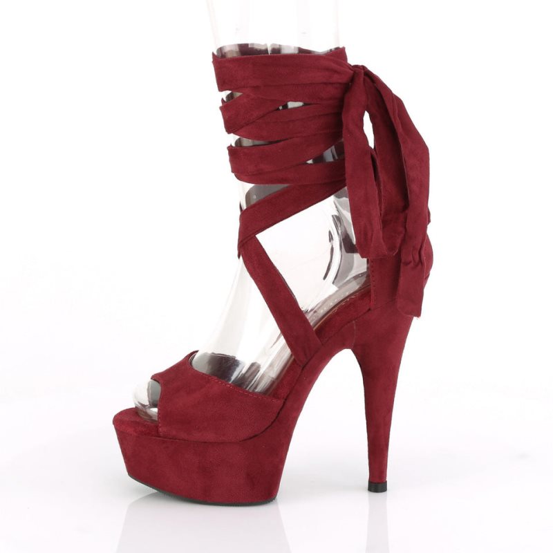 Talons Pleaser Delight-679 Femme Bordeaux | FRANCE FRNOIKJQ