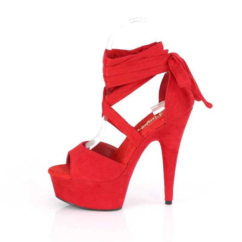 Talons Pleaser Delight-679 Femme Rouge | PARIS FRJTVKOP