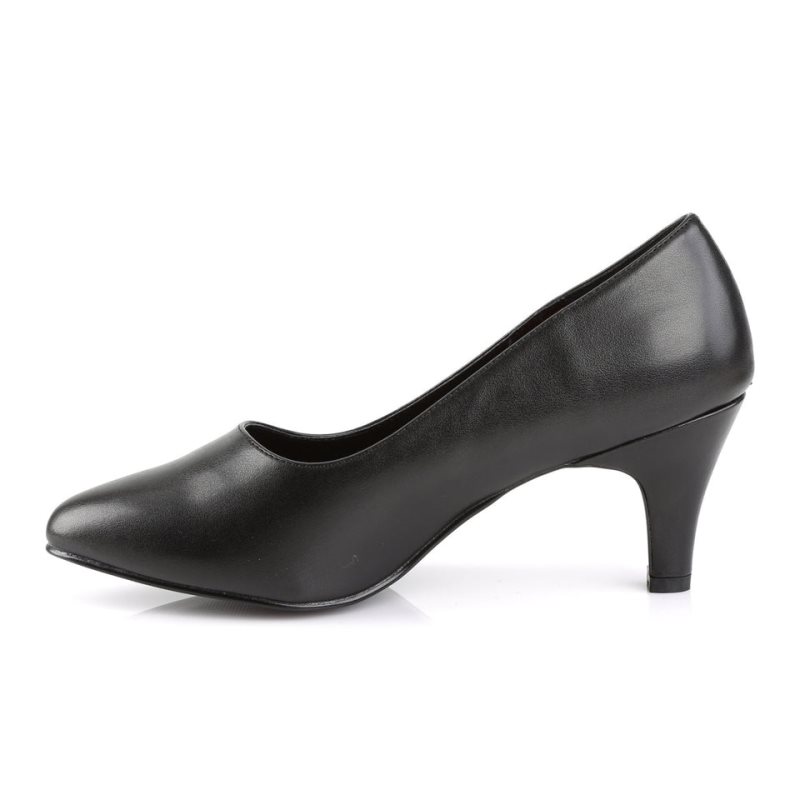 Talons Pleaser Divine-420 Vegan Leather Femme Noir | FRANCE FRHIDYML