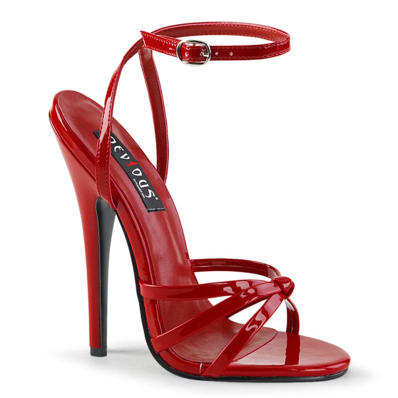 Talons Pleaser Domina-108 Femme Rouge | PARIS FRAJWPEV