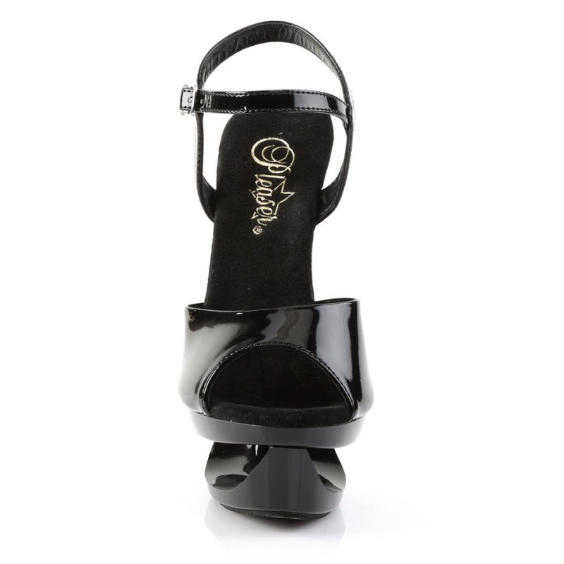 Talons Pleaser Eclipse-609 Femme Noir | FRANCE FRNPLIUA