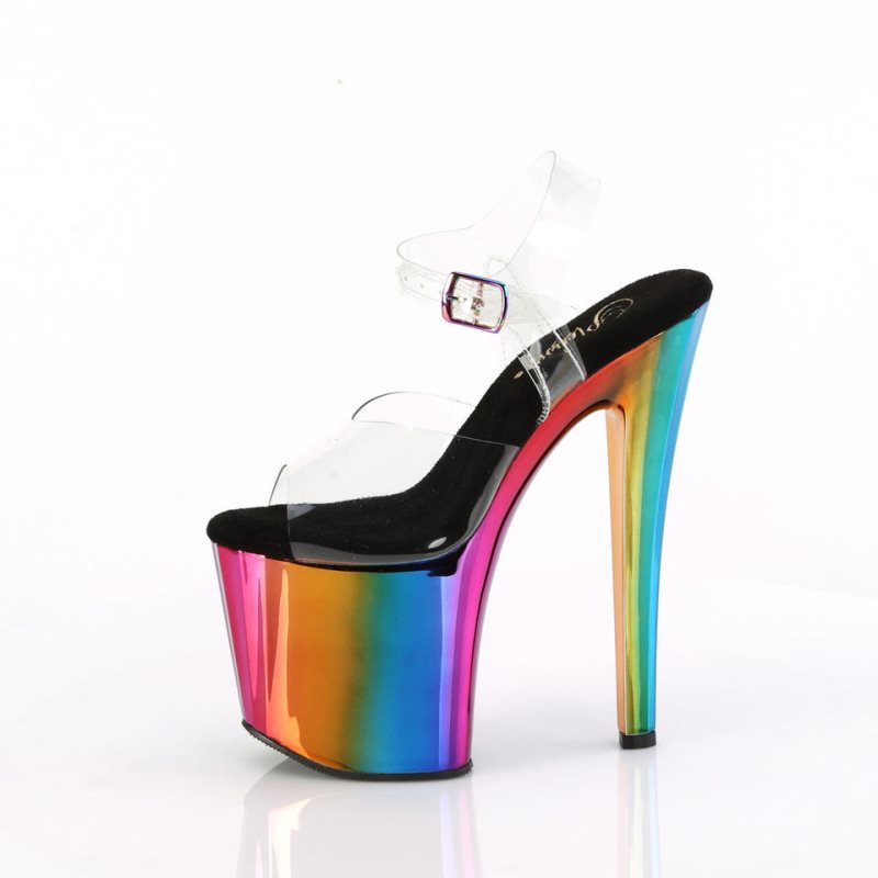 Talons Pleaser Enchant-708RC Femme Multicolore | FRANCE FRUGHCJB