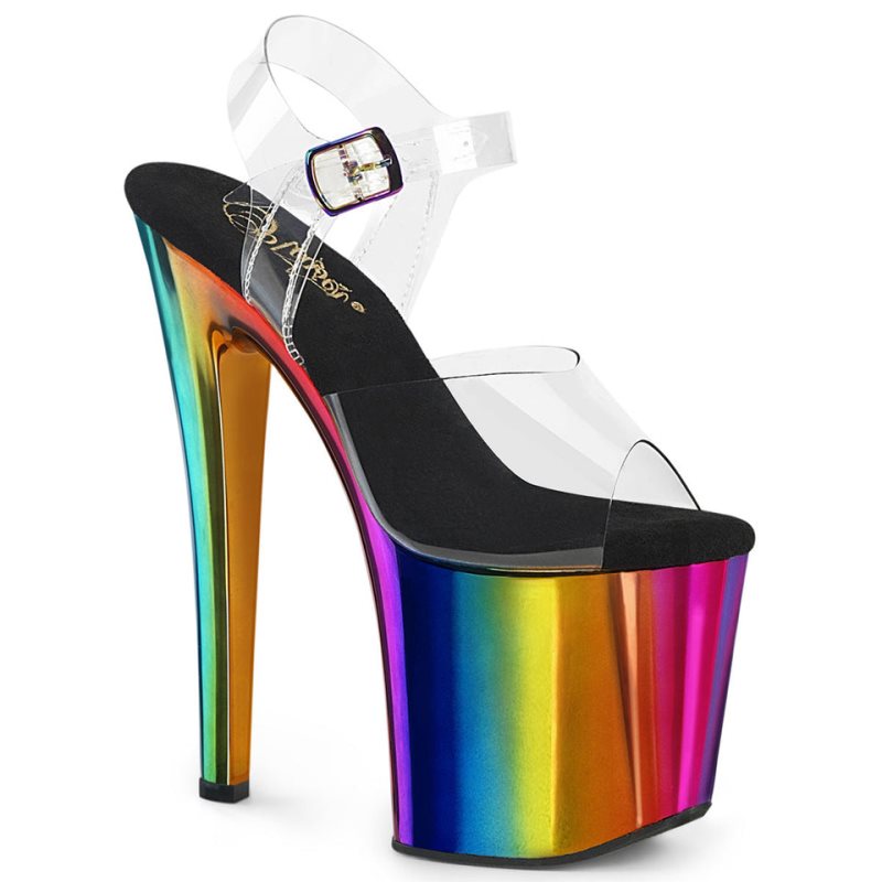 Talons Pleaser Enchant-708RC Femme Multicolore | FRANCE FRUGHCJB