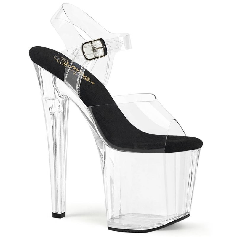 Talons Pleaser Enchant-708 Femme Noir | PARIS FRTQXINS