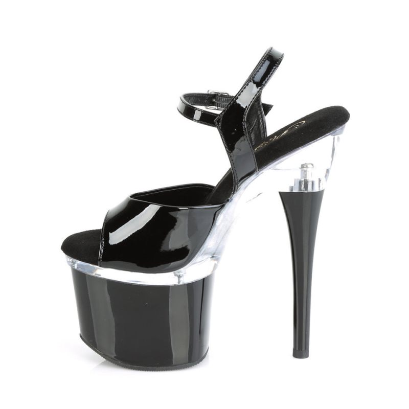 Talons Pleaser Esteem-709 Femme Noir | FRANCE FRSOXGVP