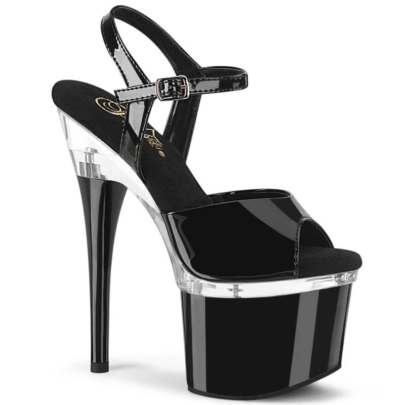 Talons Pleaser Esteem-709 Femme Noir | FRANCE FRSOXGVP