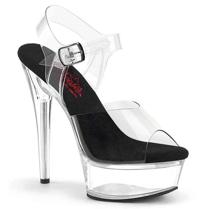 Talons Pleaser Excite-608 Femme Noir | PARIS FRQUWRTO