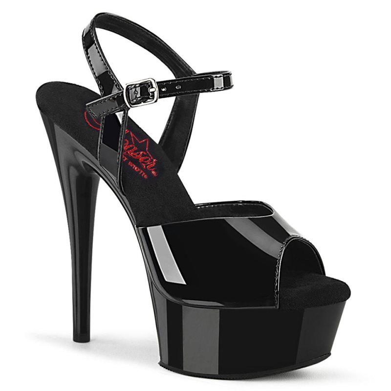 Talons Pleaser Excite-609 Femme Noir | PARIS FRIQLJUR