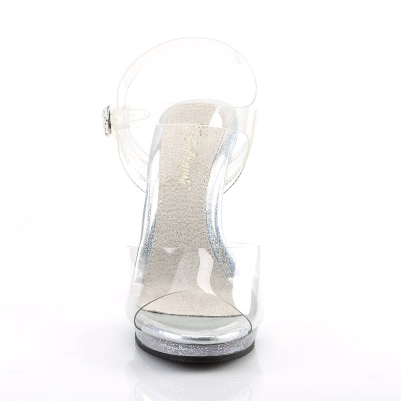 Talons Pleaser Flair-408MG Femme Clear | FRANCE FRSCVHNF