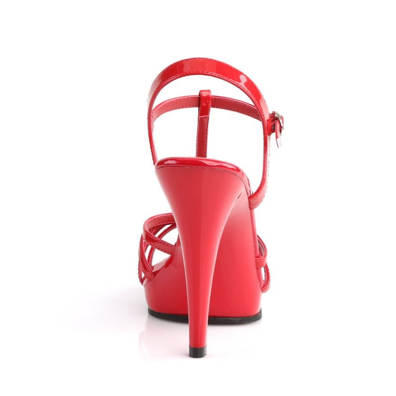 Talons Pleaser Flair-420 Femme Rouge | PARIS FRSFCPYO