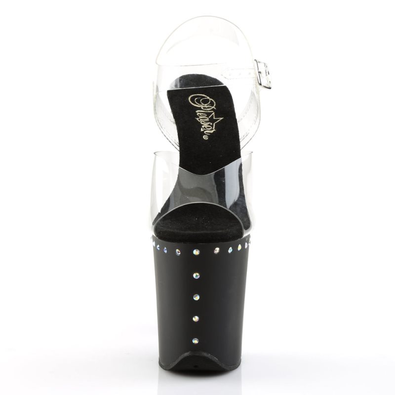 Talons Pleaser Flamingo-808ABLS Femme Noir | PARIS FRUJPEFA