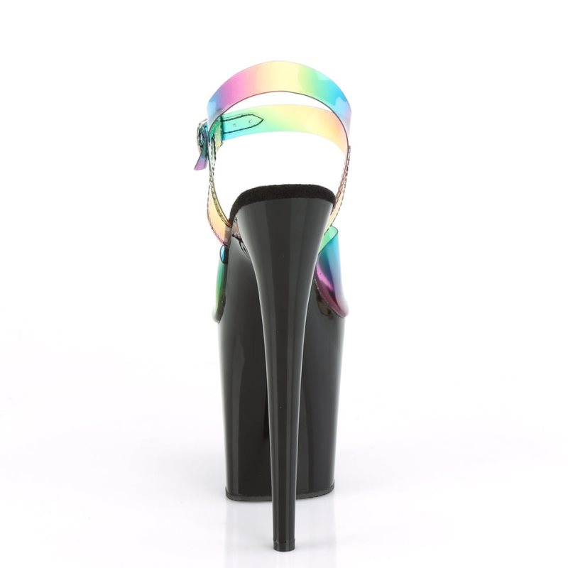 Talons Pleaser Flamingo-808RB Femme Multicolore Noir | FRANCE FRGSLHUN