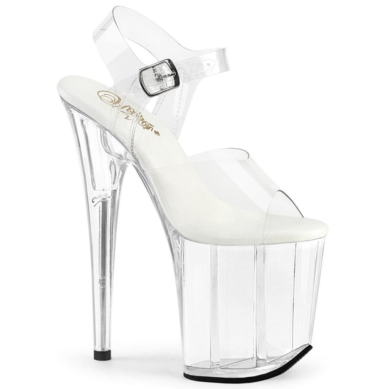 Talons Pleaser Flamingo-808VL Femme Clear | FRANCE FRBCHASP