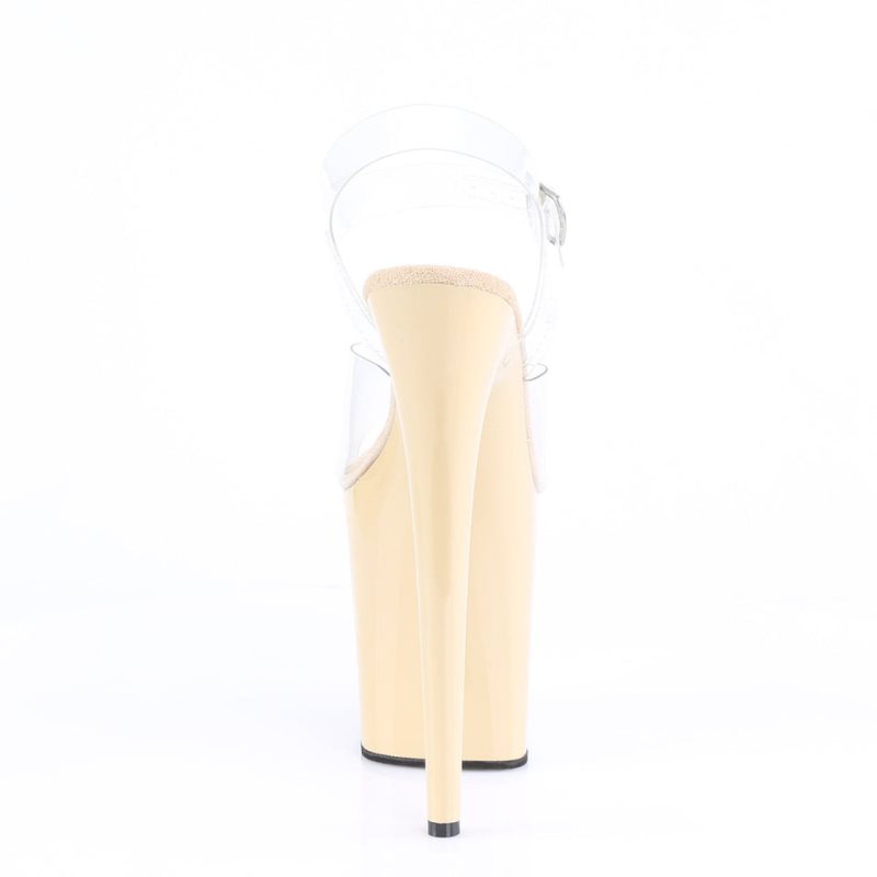 Talons Pleaser Flamingo-808 Femme Beige | FRANCE FRMHVTLR