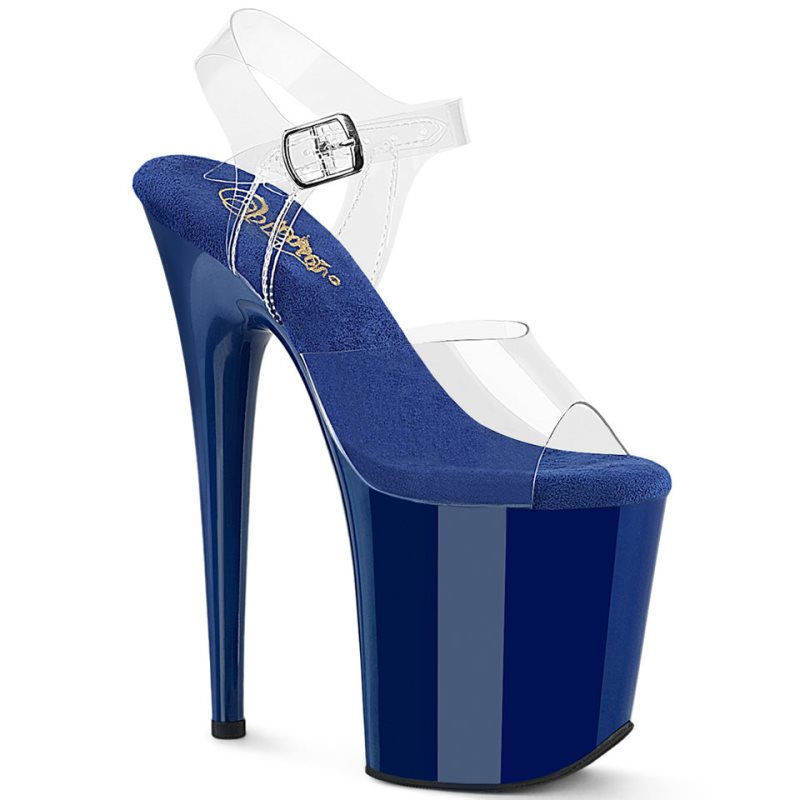 Talons Pleaser Flamingo-808 Femme Bleu Royal Bleu | PARIS FRBOFWMP