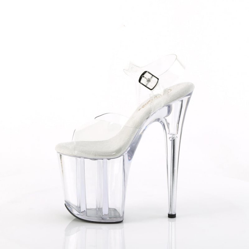 Talons Pleaser Flamingo-808 Femme Clear | PARIS FRPKCBQZ