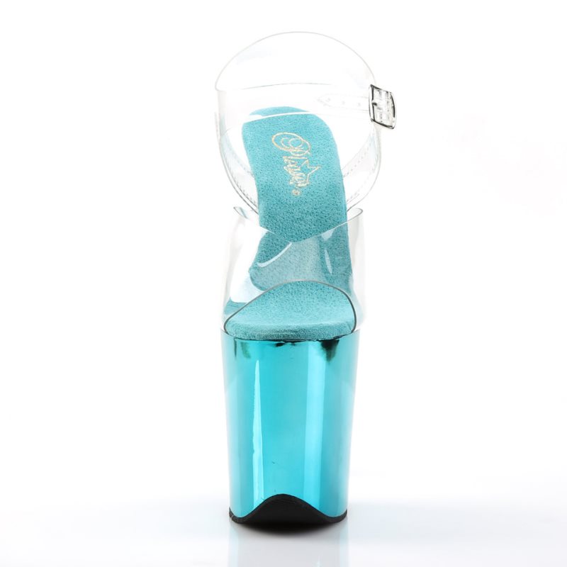 Talons Pleaser Flamingo-808 Femme Turquoise | PARIS FRPFVJID