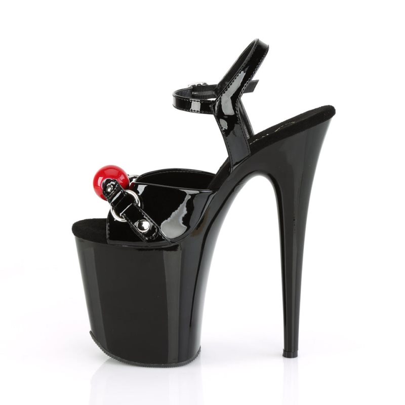 Talons Pleaser Flamingo-809GB Femme Noir | PARIS FRREZHWD