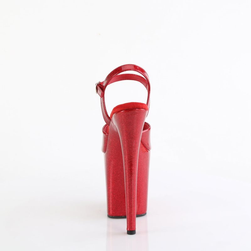 Talons Pleaser Flamingo-809GP Femme Rouge | PARIS FRSXWJIO