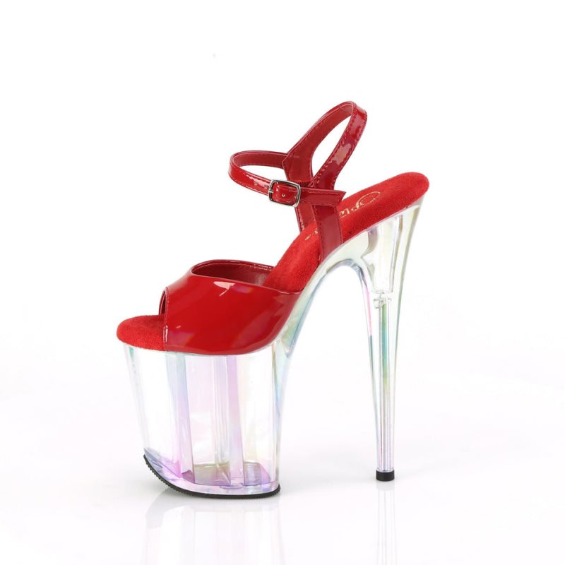 Talons Pleaser Flamingo-809HT Femme Rouge | FRANCE FRYEXDAQ