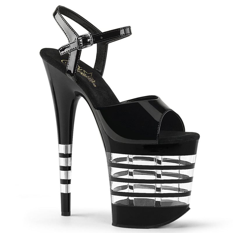 Talons Pleaser Flamingo-809LN Femme Noir | FRANCE FRZILEGF