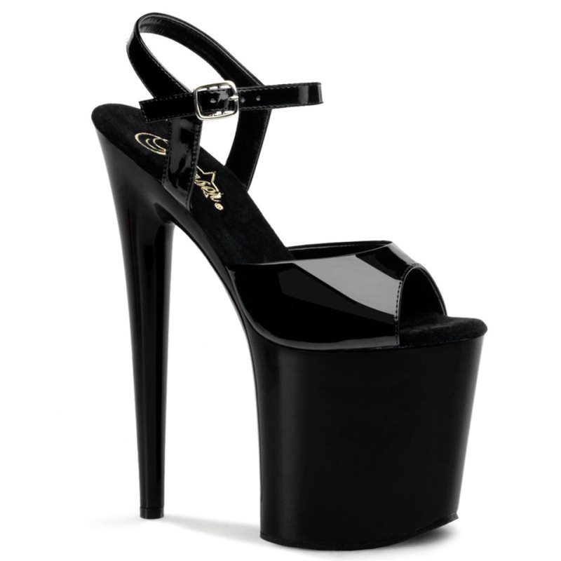 Talons Pleaser Flamingo-809 Femme Noir | PARIS FRITKRCH