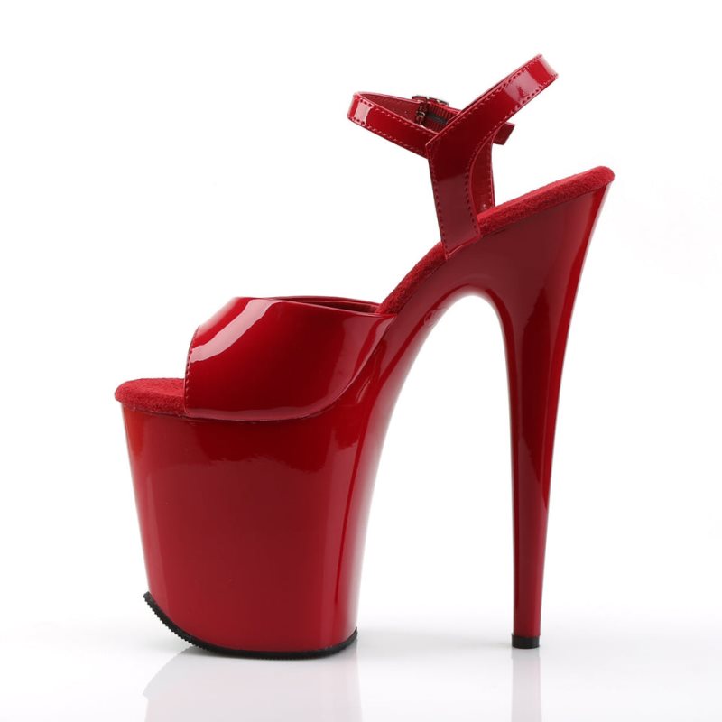 Talons Pleaser Flamingo-809 Femme Rouge | PARIS FRTKCPID