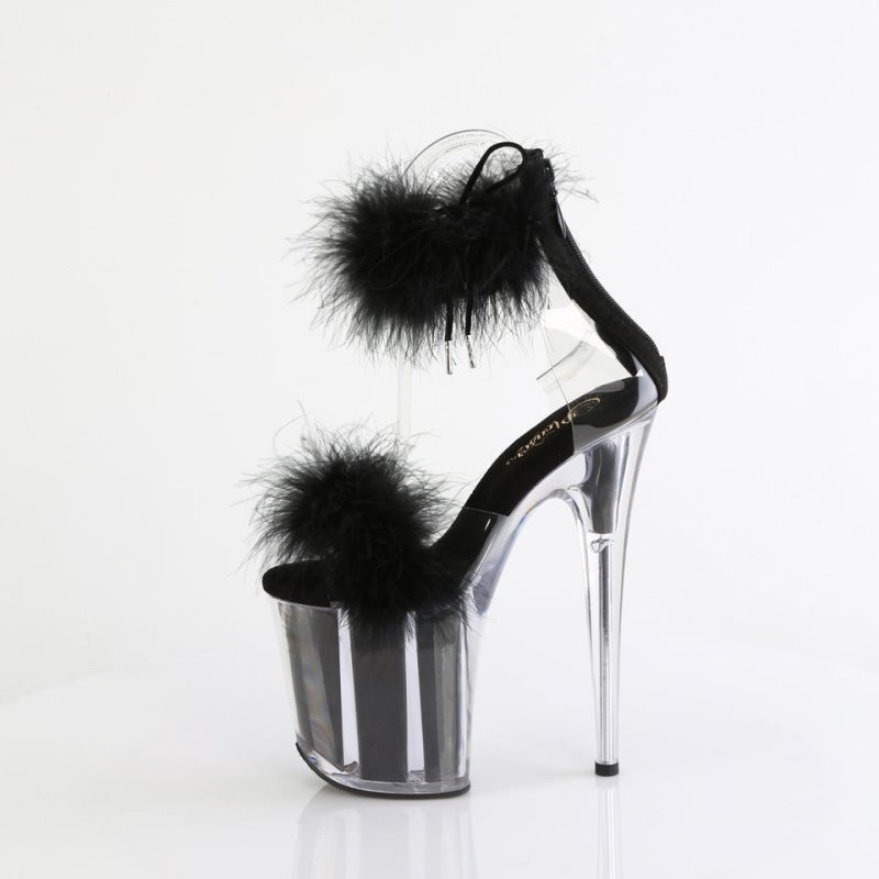 Talons Pleaser Flamingo-824F Femme Noir | FRANCE FRMHUKQB