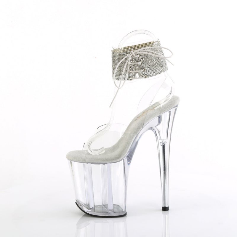 Talons Pleaser Flamingo-891-2RS Femme Clear | FRANCE FRIAESUO