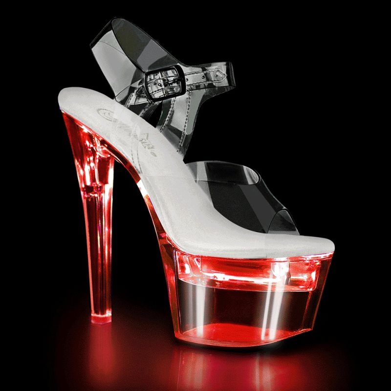 Talons Pleaser Flashdance-708 Femme Clear | PARIS FRXGCFLT